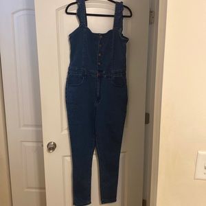 Dark denim jumpsuit